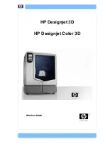 Предварительный просмотр 1 страницы HP DESIGNJET 3D Service Manual