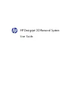 Preview for 1 page of HP DESIGNJET 3D User Manual