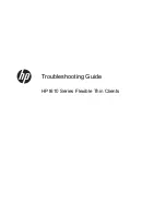 HP DesignJet T610 Troubleshooting Manual preview