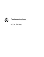 HP DesignJet T730 Troubleshooting Manual preview