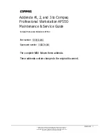 HP Deskpro AP550 Maintenance And Service Manual предпросмотр