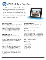 Preview for 1 page of HP df730 Specifications