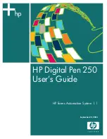 Предварительный просмотр 1 страницы HP Digital Pen 250 User Manual