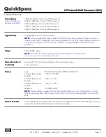 Preview for 5 page of HP DL360 - ProLiant - Photon Specifications