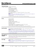 Preview for 9 page of HP DL360 - ProLiant - Photon Specifications