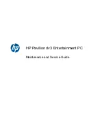 Предварительный просмотр 1 страницы HP DV3 Maintenance And Service Manual