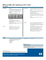 Preview for 2 page of HP dvd1040e Quick Manual