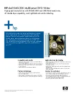 Preview for 1 page of HP DVD1040i Quick Manual