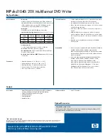 Preview for 2 page of HP DVD1040i Quick Manual