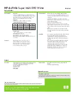 Preview for 2 page of HP DVD940E Datasheet