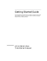 Preview for 3 page of HP E1725C Getting Started Manual