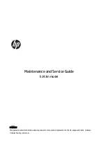 HP E243M Maintenance And Service Manual preview