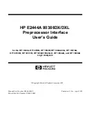 Preview for 3 page of HP E2444A User Manual