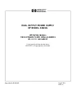 HP E3620A Operating Manual preview