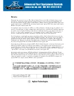 Preview for 1 page of HP E4418A Service Manual