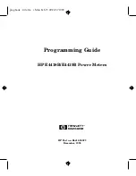 HP E4418B Programming Manual preview