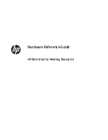 Предварительный просмотр 1 страницы HP Elite Slice for Meeting Rooms G2 Hardware Reference Manual