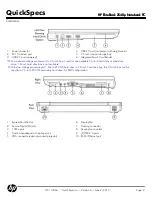 Предварительный просмотр 2 страницы HP EliteBook 2540P Specifications