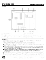 Предварительный просмотр 3 страницы HP EliteBook 2540P Specifications