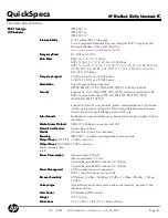 Preview for 27 page of HP EliteBook 2560p Specifications