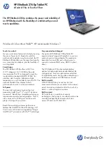 HP EliteBook 2760p Brochure preview