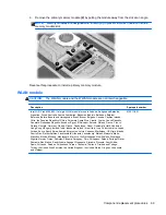 Предварительный просмотр 76 страницы HP EliteBook 8540W Maintenance And Service Manual