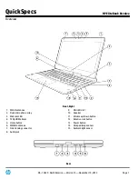 Предварительный просмотр 1 страницы HP EliteBook Revolve 810 Specification