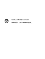 Preview for 1 page of HP EliteDesk 705 G2 Desktop Mini Hardware Reference Manual