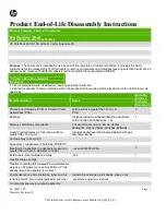 HP EliteDesk 800 G1 series Disassembly Instructions Manual preview