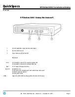 HP EliteDesk 800 G1 series Specifications preview