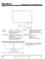 Preview for 1 page of HP EliteDisplay E221 Specification