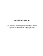 Preview for 1 page of HP En3700 - JetDirect Print Server User Manual