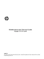 HP Engage 14 Maintenance And Service Manual preview