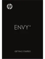 Предварительный просмотр 1 страницы HP ENVY 14 Getting Started