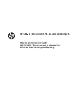 Preview for 1 page of HP ENVY PRO Maintenance & Service Manual