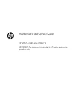 Preview for 1 page of HP ENVY x360 15 Maintenance And Service Manual