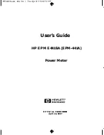 Предварительный просмотр 3 страницы HP EPM E4418A User Manual