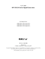 Предварительный просмотр 3 страницы HP ESG-D Series User Manual