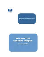 HP Ethernet USB Network Adapter hn210e User Manual preview