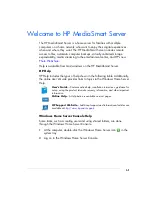 Preview for 9 page of HP EX470 - MediaSmart Server - 512 MB RAM User Manual