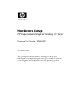 Preview for 1 page of HP ExpressCard Hardware Setup Manual