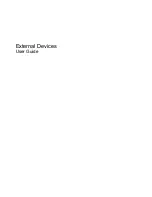 HP External Devices User Manual preview