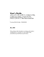 Preview for 1 page of HP F1523 - Pavilion - 15" LCD Monitor User Manual