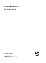 HP F5000 Installation Manual предпросмотр