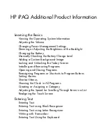 HP FB101AA - iPAQ Pocket PC Hx2490c Additional Information preview