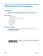 Preview for 1 page of HP FL863UT - Workstation - Z400 Installation Manual