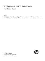 HP FlexFabric 11908-V Installation Manual предпросмотр