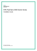 Предварительный просмотр 1 страницы HP FlexFabric 5950 Series Installation Manual