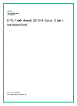 Предварительный просмотр 1 страницы HP flexnetwork 5510 hi series Installation Manual