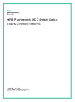 Предварительный просмотр 1 страницы HP FlexNetwork 7500 Series Command Reference Manual